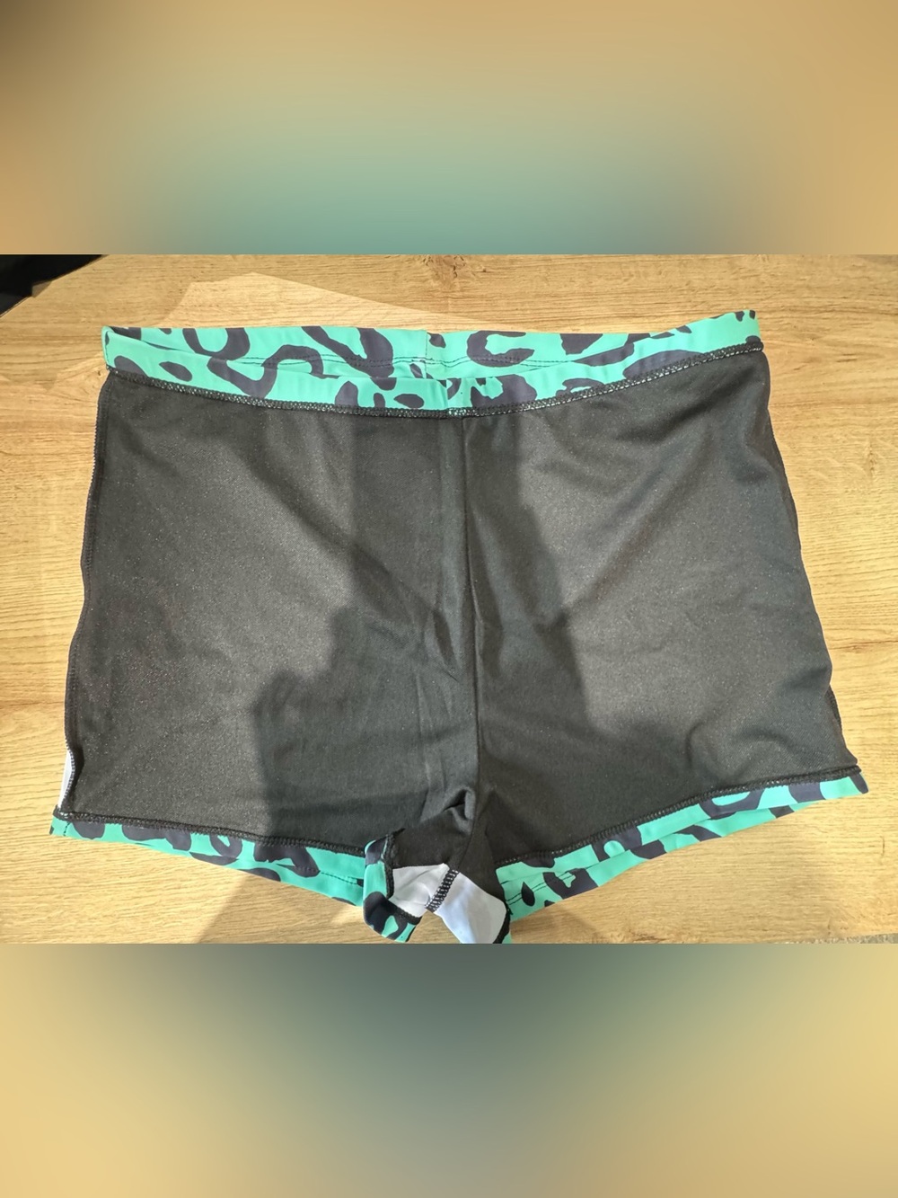 Women’s Black & Teal Leopard Tankini Swim Set - Picture 14 of 16